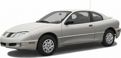 Front side profile of a two-door coupe with aerodynamic design