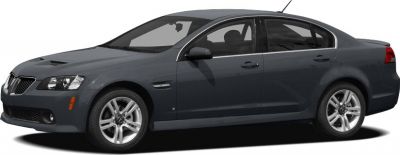 Side profile of a dark-colored four-door sedan with alloy wheels