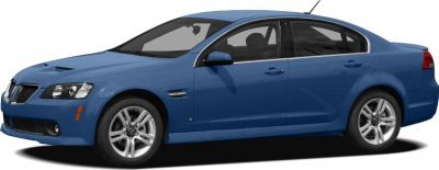 Blue four-door sedan with alloy wheels and sleek side profile