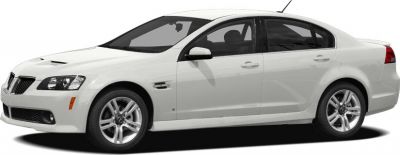 White sporty sedan side view with alloy wheels