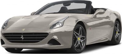 Front view of convertible with sleek headlights and alloy wheels
