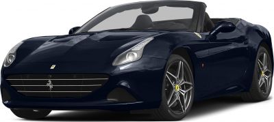 Front view of convertible with sleek headlights and alloy wheels