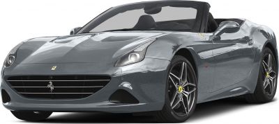 Front view of sleek convertible with aerodynamic design and sporty wheels