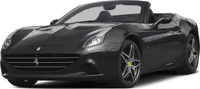 Front view of a convertible with alloy wheels and sleek headlights