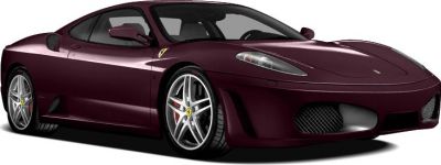 Front angle of a sleek sports coupe with prominent alloy wheels