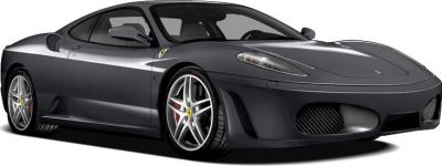 Sleek aerodynamic coupe with alloy wheels and sporty design