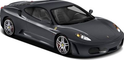 Sleek sports coupe with aerodynamic body and alloy wheels