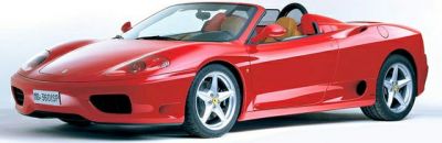 2000 Ferrari 360 Modena Spider 3/4 front-left view