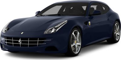 Front grille with LED headlights and sport rims on a dark blue luxury coupe
