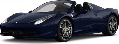 Convertible with five-spoke alloy wheels and aerodynamic front design