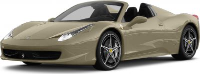 Convertible sports car with aerodynamic design and open roof