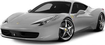 Front and side view with sleek headlights and alloy wheels