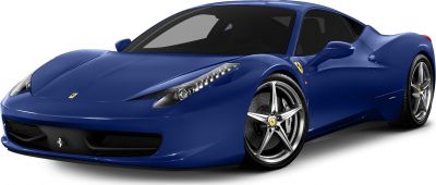 Front view with sharp headlights and five-spoke alloy wheels