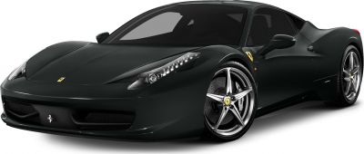 Sleek aerodynamic front with sharp headlights and five-spoke alloy wheels