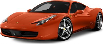 Front 3-quarter view showing aerodynamic body and alloy wheels