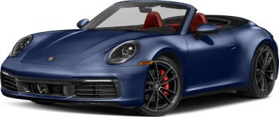 Blue convertible with distinctive headlights and sporty alloy wheels.