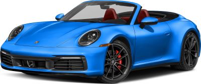 Open-top sports convertible with distinctive round LED headlights and alloy wheels