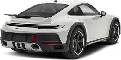 Rear and side view with off-road tires and rear spoiler