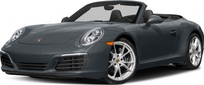Front side view of convertible sports car with alloy wheels.