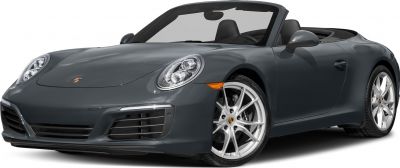 Convertible sports car front-side with headlights and alloy wheels