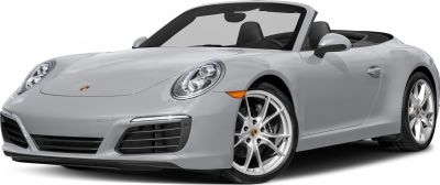Convertible sports car front design with distinctive headlights and alloy wheels