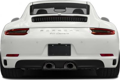 Rear view with dual exhaust and LED tail lights