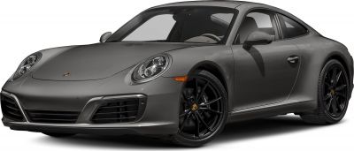Gray sports coupe with black alloy wheels and sleek aerodynamic design