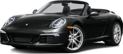 Convertible sports car with LED headlights and alloy wheels
