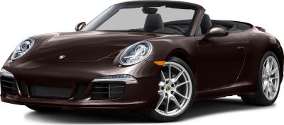 Convertible sports coupe with round LED headlights and alloy wheels