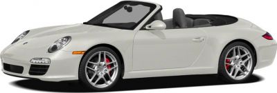 Convertible sports car with fabric roof and alloy wheels