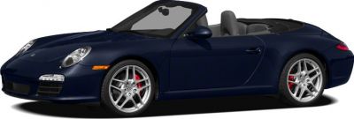 Convertible sports car with alloy wheels and blue exterior