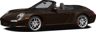 Convertible sports car with sleek design and red brake calipers
