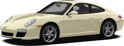 Sleek coupe side view with alloy wheels and aerodynamic design