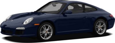 Sleek sports coupe with alloy wheels and distinctive Porsche styling