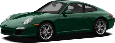 Green sports coupe with aerodynamic design and alloy wheels