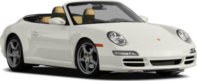 Convertible sports car with retractable soft top and alloy wheels