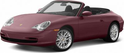 Side view of an open roof convertible with alloy wheels