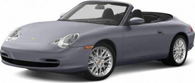 Convertible sports car with sleek aerodynamic design and alloy wheels