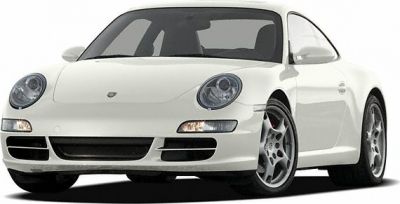 Front and side view with distinctive round headlights and smooth aerodynamic body