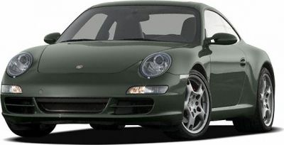 Round headlights and five-spoke alloy wheels front view