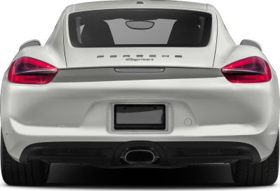 Rear view with tail lights and central exhaust