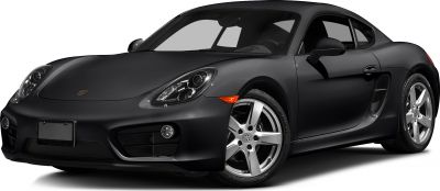 Front-side view of sports coupe with signature headlights and alloy wheels