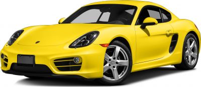 Yellow sports coupe front-side with sleek headlights and alloy wheels