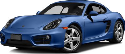 Front and side view of a sports coupe with headlights and alloy wheels