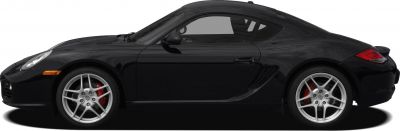 Side profile of a sporty coupe with alloy wheels and aerodynamic design