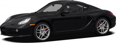Sleek two-door sports coupe with aerodynamic lines and alloy wheels.