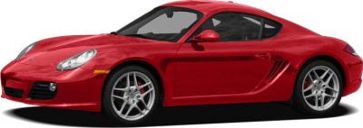 Red sports coupe side profile with alloy wheels and sleek design