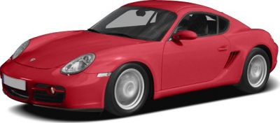 Red sports coupe with front side perspective and side air vents
