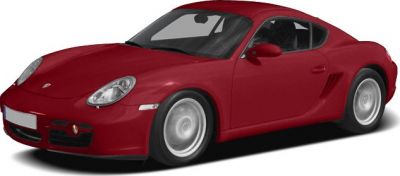 Red sports coupe front side angle with aerodynamic curves and alloy wheels