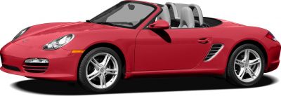 Red convertible roadster side profile with alloy wheels